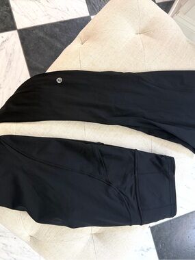 lululemon athletica Black Performance Leggings with Side Pocket